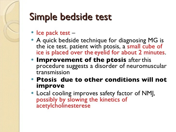 2 tes sederhana yang dapat dilakukan untuk deteksi myasthenia gravis
